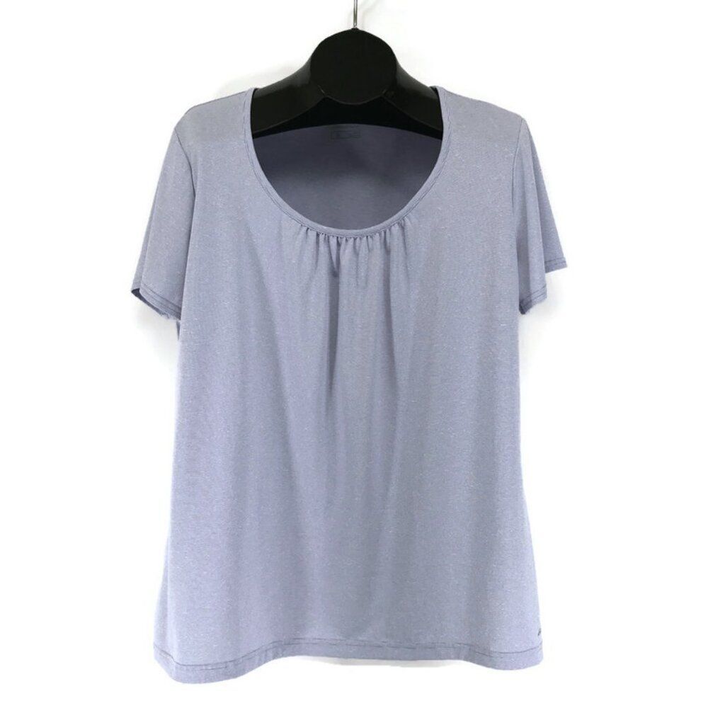 Eddie Bauer Travex Scoop Neck Tee Women's Plus 2XL Pinstripe Freedry Outdoor